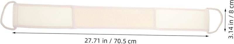 Natural Loofah Bath Towel Shower Brush for Back Exfoliating Body Scrubber - Image 2