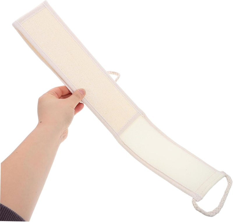Natural Loofah Bath Towel Shower Brush for Back Exfoliating Body Scrubber - Image 4