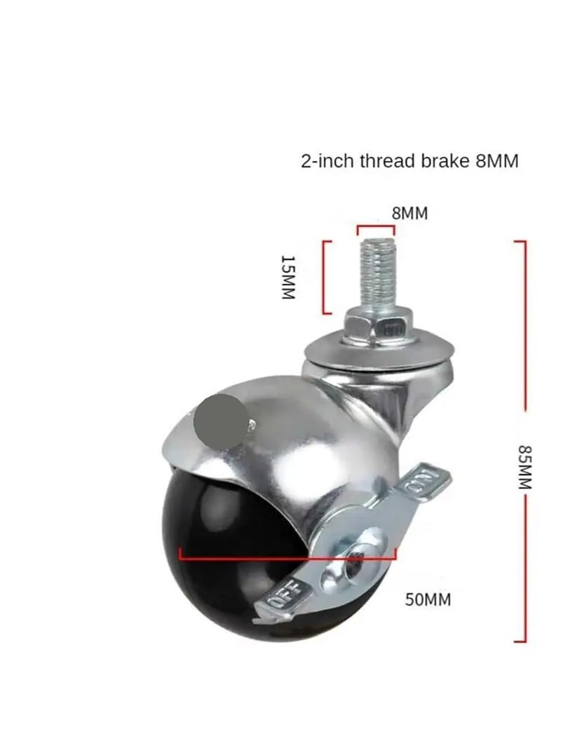 2 Inch Spherical Nylon Caster Wheel For Sofa Furniture And Tea Table - Image 4