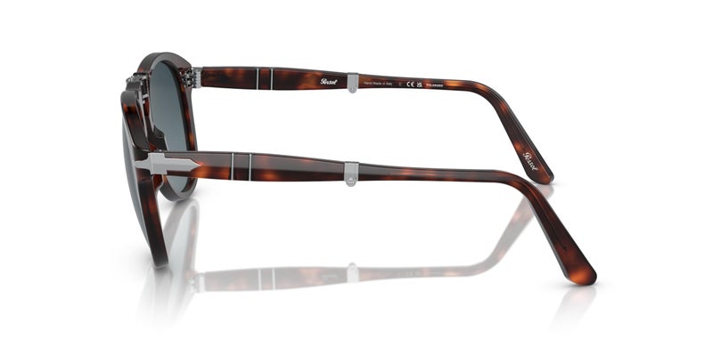Persol PO0714 Aviator Sunglasses, Havana/Blue Gradient Polarized, 54 mm - Image 2