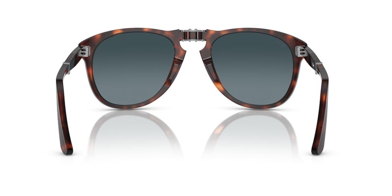 Persol PO0714 Aviator Sunglasses, Havana/Blue Gradient Polarized, 54 mm - Image 4