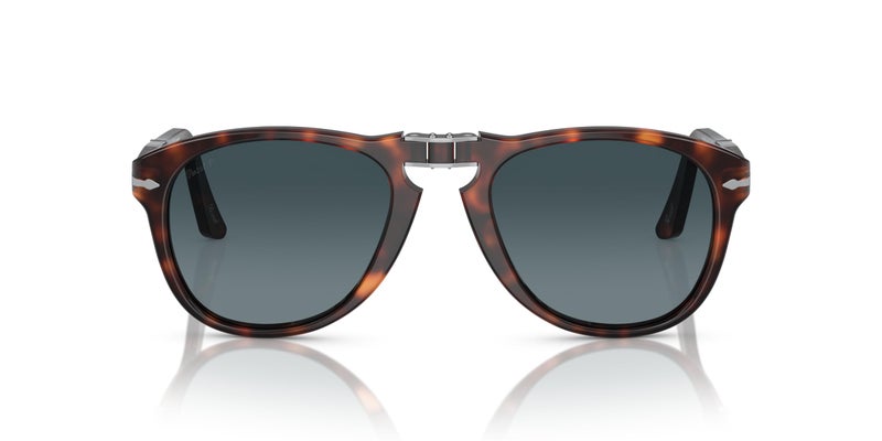 Persol PO0714 Aviator Sunglasses, Havana/Blue Gradient Polarized, 54 mm - Image 3