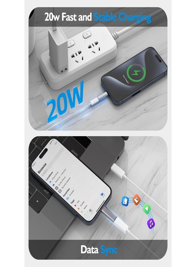 ARKTEK Lightning to USB C Adapter 4Pack- Support Fast Charging, Data Transfer, OTG - USB Type C Adapter Compatible with iPhone 17 16 Plus Pro Max, AirPods 4 Pro 2, Galaxy S24, Pixel 9, Pura70 Pro - Image 4