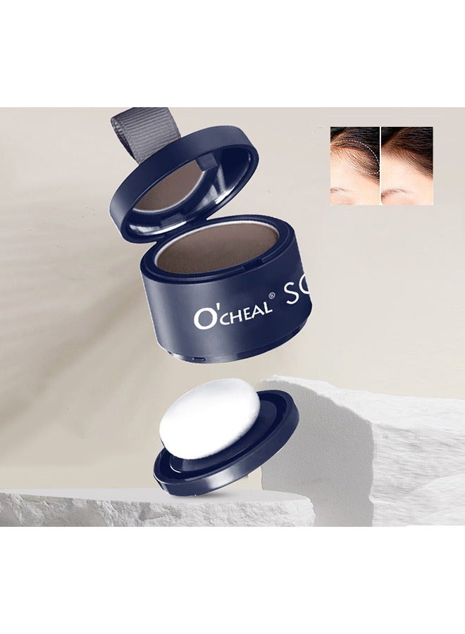 OCHEAL Soft Mist And Ssoftness Hairline Powde,Hairline Powder Magical Instantly Hair Line Shadow Quick Cover Hair Root Concealer with Puff Touch Root Cover Up for Thinning Hair Waterproof(Black)  - Image 1