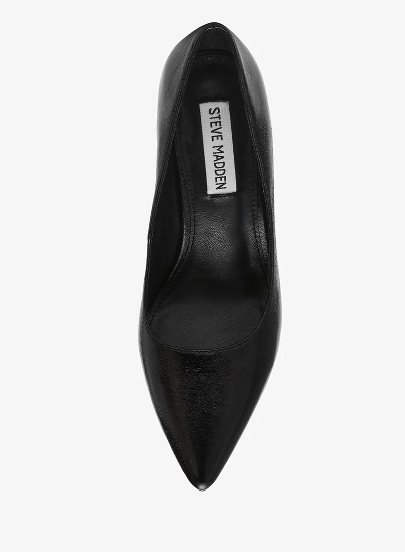 Steve Madden BLACK SECURED Pointed Toe Pumps for Women | Best Price UAE