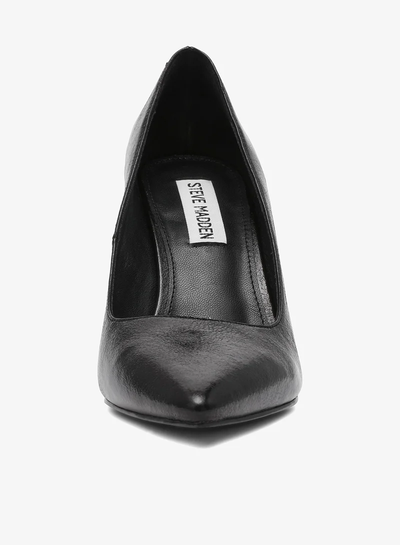 Steve Madden BLACK SECURED Pointed Toe Pumps for Women | Best Price UAE