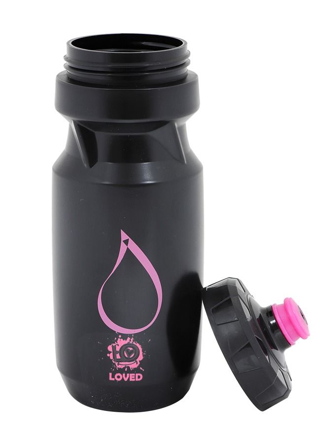 Biggdesign Moods Up Love Water Bottle 600 ML Black - Image 2