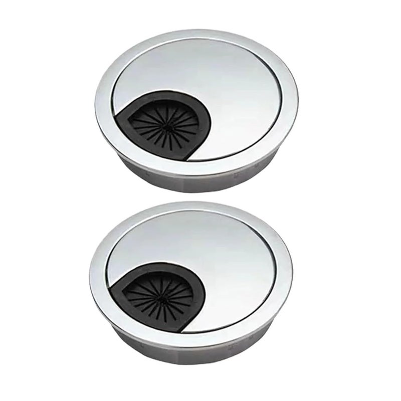 Pearl Silver 50MM Cable Grommet 15 Pack Table Wire Hole Cover For Cable Management - Image 4