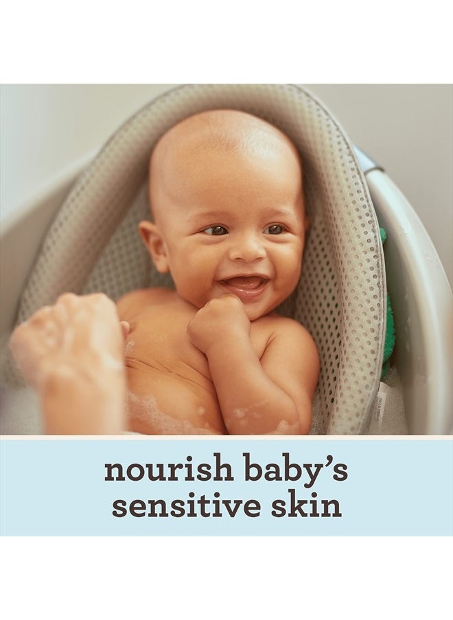 Aveeno Baby - Daily Moisture Gentle Body Wash & Shampoo with Oat Extract, 2-in-1 Baby Bath Wash & Hair Shampoo, Tear- & Paraben-Free for Hair & Sensitive Skin, Lightly Scented, 12 fl. oz - Image 1