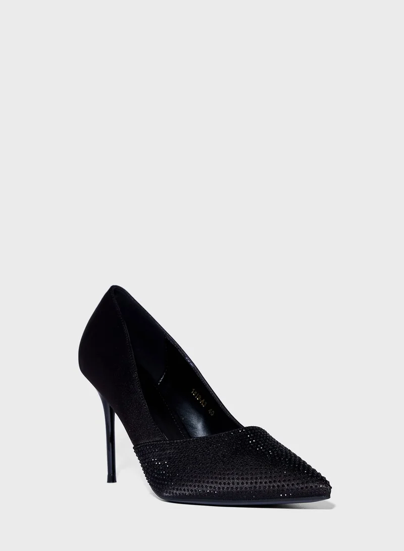 ايلا ليمتد اديشن High Heel Glitter Pointed Pump
