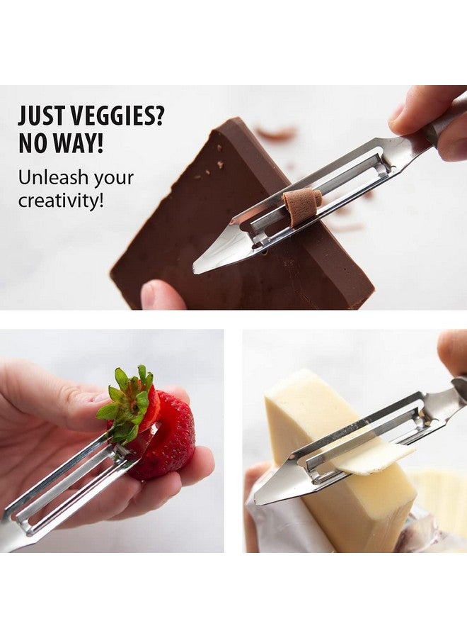 Rada Cutlery Vegetable Peeler, Silver Handle, Pack of 2 - Image 4