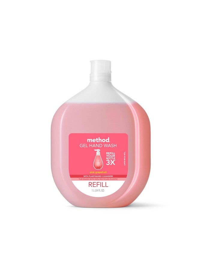 Method Gel Hand Soap, Refill, Pink Grapefruit, 34 Ounce, 1 pack