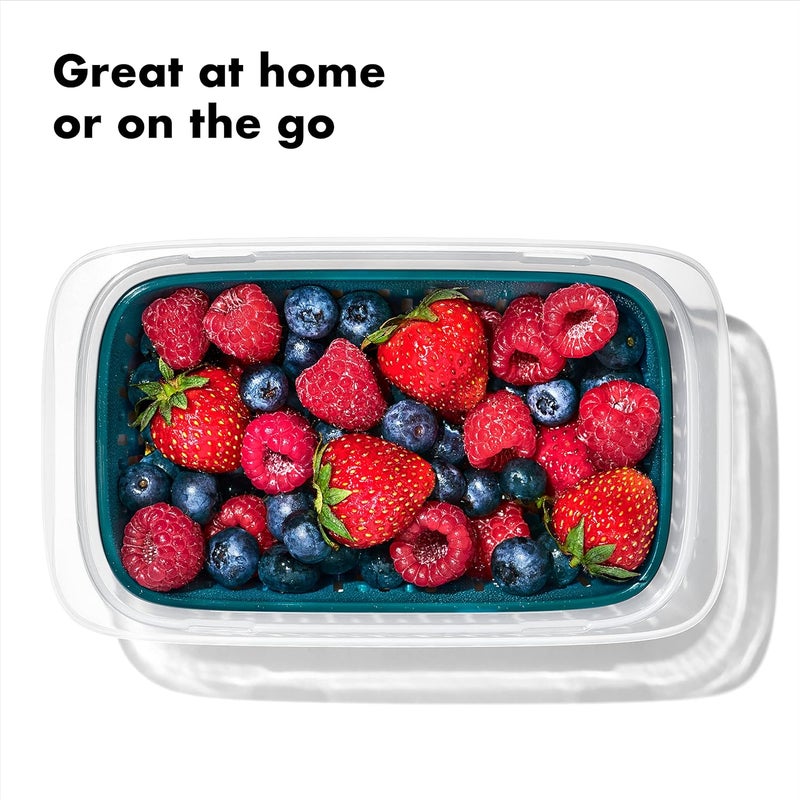 OXO Prep and Go Container with Colander - Ideal for Washing and Storing Fruits and Vegetables - Image 2