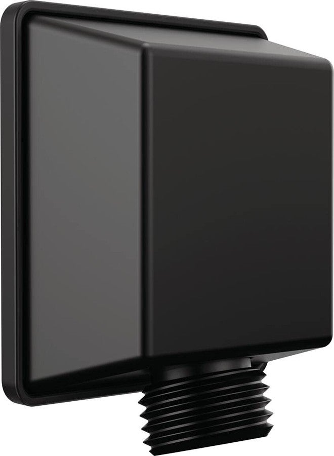 Delta Faucet 50570-BL ShoweringComponents Square Wall Elbow for Hand Shower, Matte Black - Image 1