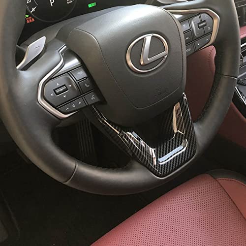 ZiWen Interior Trims Steering Wheel Cover Accessories for Lexus RX 350 RX 500h 2023 2024 NX 250 NX 350 NX 350h NX 450h 2022 2023 2024 2025 GX TX (Carbon Fiber Print) - Image 4