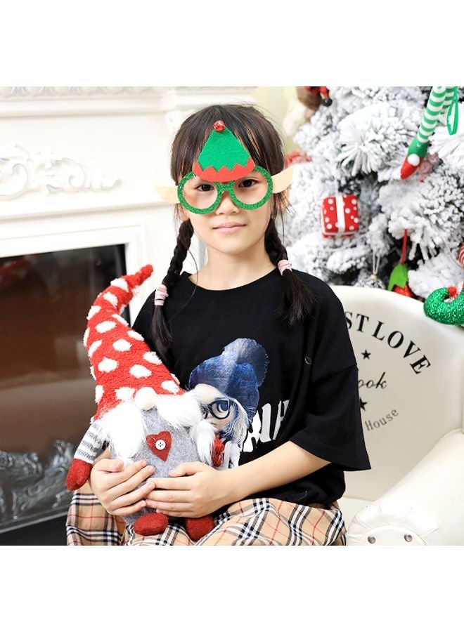 NIBEMINENT Cartoon Elf Glasses Green/Red/Beige 18x11.5cm - Image 3