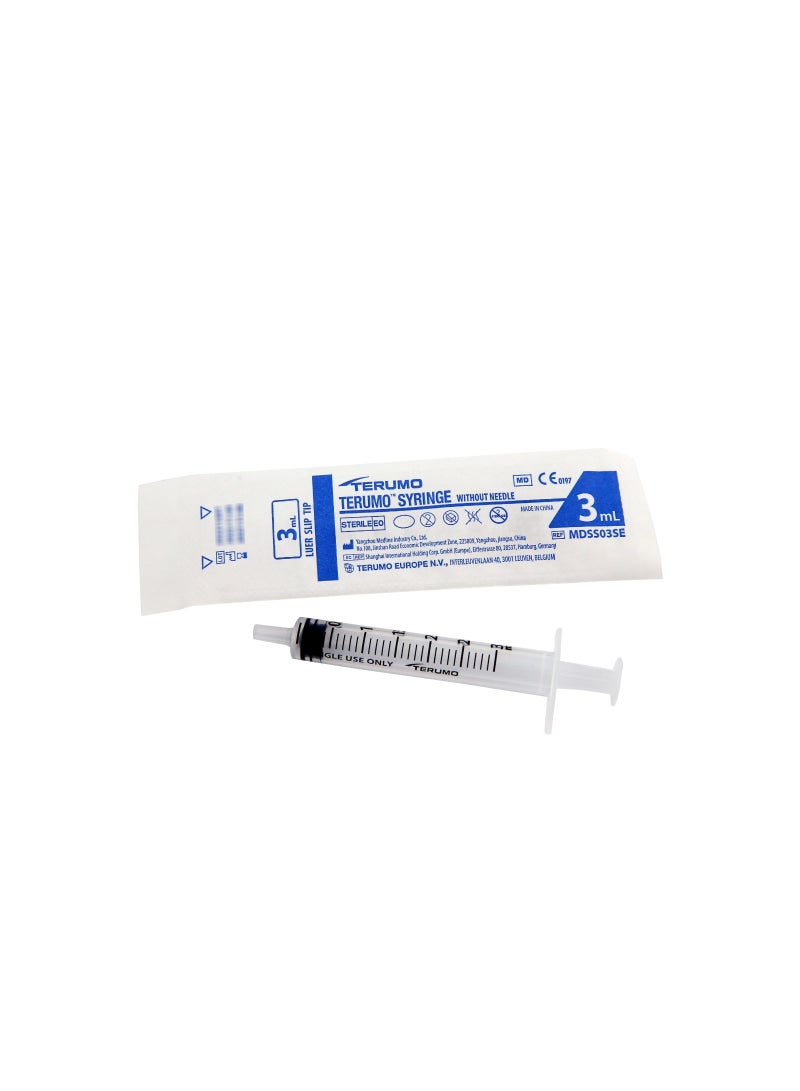 TERUMO 3mL Syringe Without Needle Luer Slip Tip - Image 2