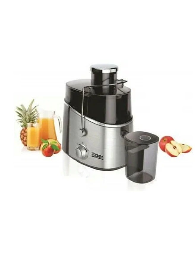XPER Fruit Juicer - 600 Watts - Two Speeds - Safety System - Steel - XPJU-600S - Image 2