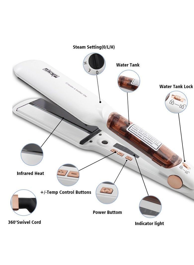 DSP Home Use Two-in-one Infrared Steam Splint For Straight And Curly Hair  - Image 3