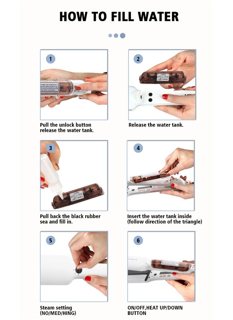 DSP Home Use Two-in-one Infrared Steam Splint For Straight And Curly Hair  - Image 5