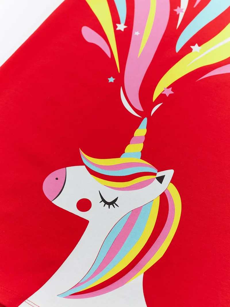 Denokids Unicorn Graphic Dress