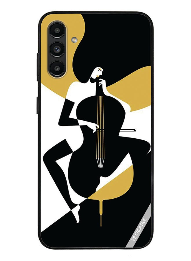 VR CREATIVE Protective Case Cover For Samsung Galaxy A13 5G Girl With Insttrument Design Multicolour - Image 1