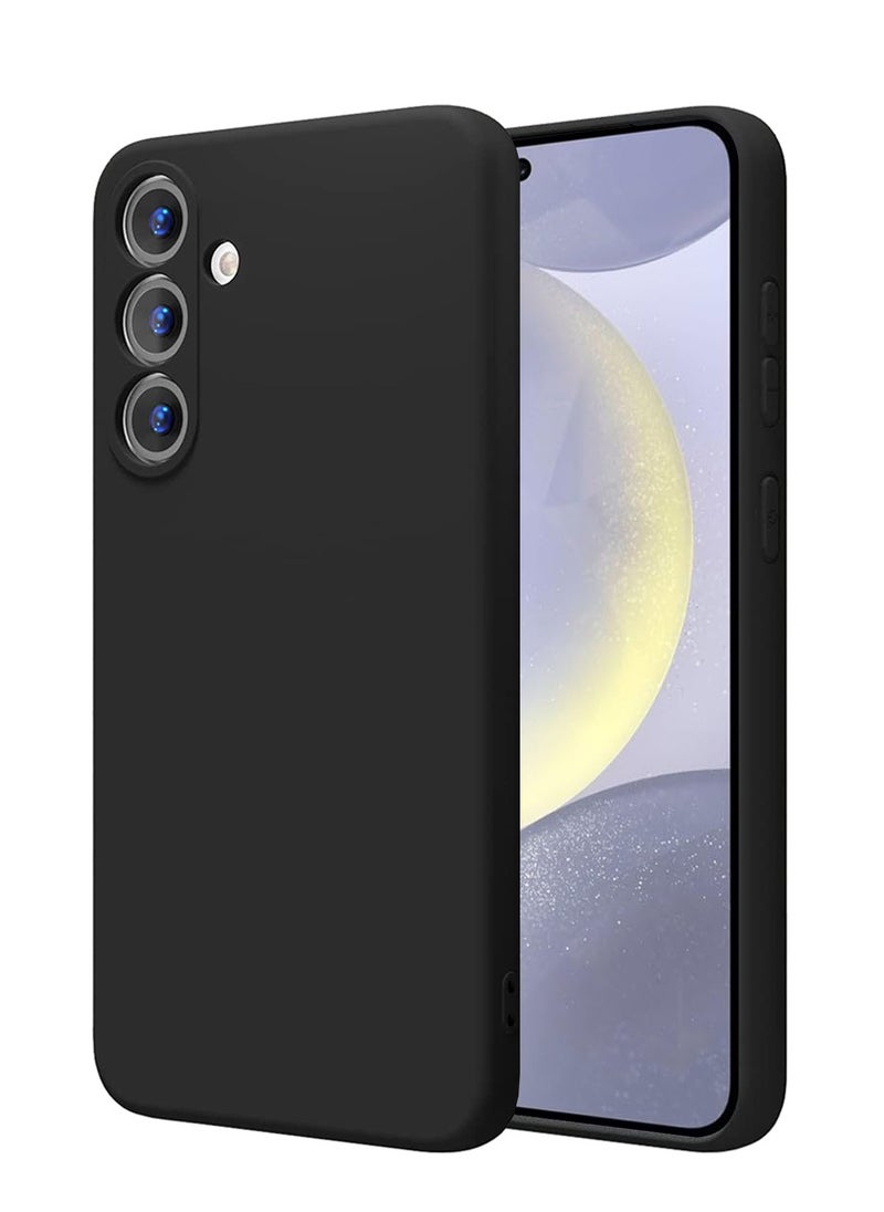 Wtech - Soft Liquid Silicone Case Cover For Samsung Galaxy S24 5G 2024 Black - Image 1