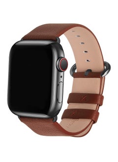 Fullmosa Fullmosa Leather Band Compatible with Apple Watch 38mm 40mm 41mm 42mm 44mm 45mm 49mm Women Men Band Strap for iWatch SE2/SE/8/7/6/5/4/3/2/1,38mm 40mm 41mm Brown  - Image 1