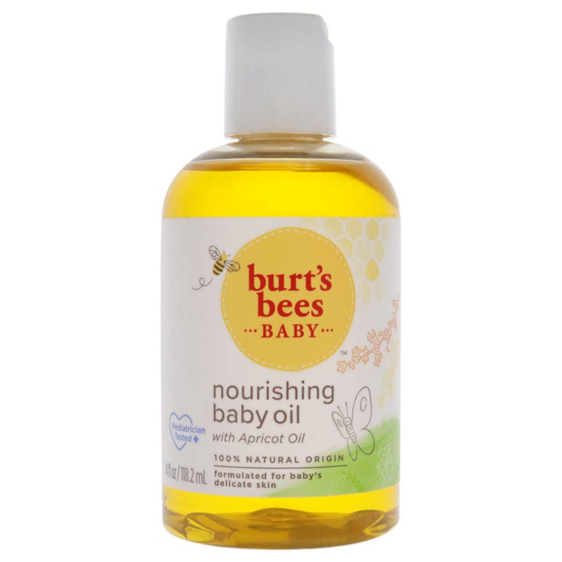 Burt's Bees Baby Nourishing Baby Oil, 100% Natural Origin Baby Skin Care, 4 Ounce Bottle - Image 5