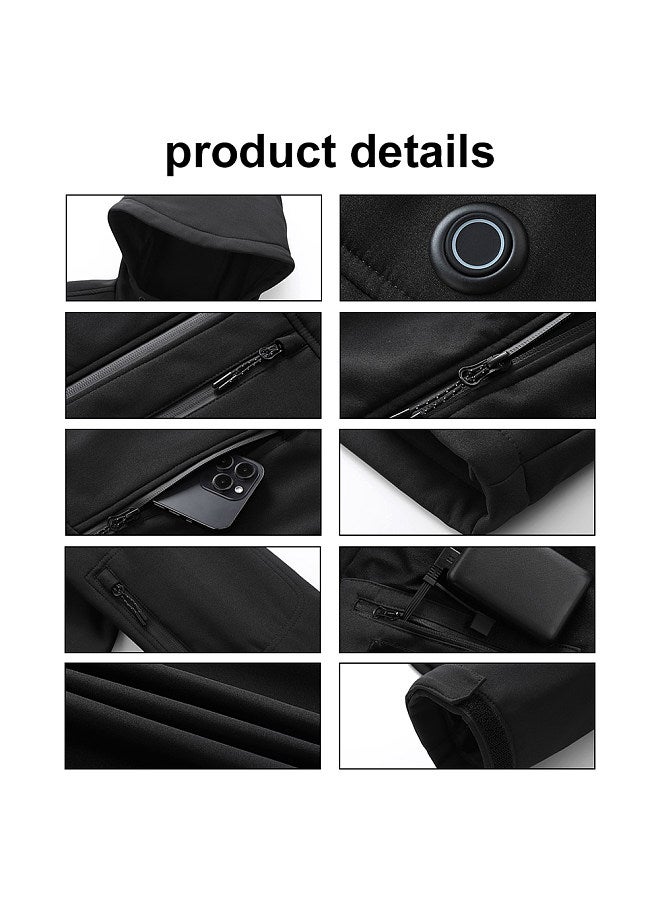 Generic Outdoor USB Heating Jackets Warming Coat Winter Flexible Electric Thermal Clothing Fishing Hiking Warm Clothes - Image 3