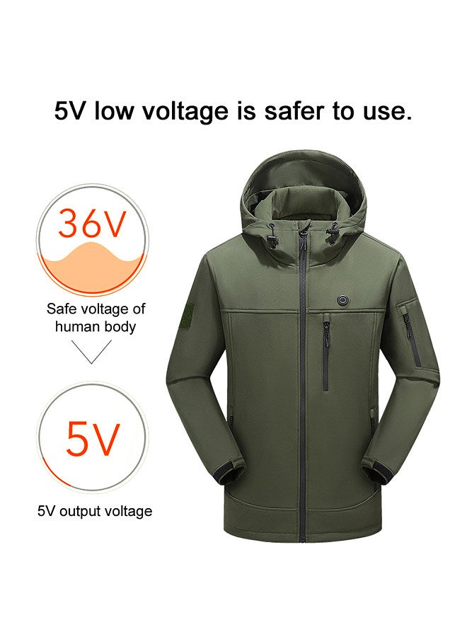 Generic Outdoor USB Heating Jackets Warming Coat Winter Flexible Electric Thermal Clothing Fishing Hiking Warm Clothes - Image 4