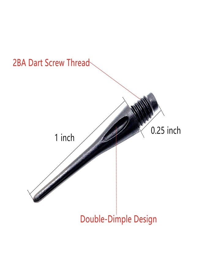 ROOBEEO 2BA Thread Plastic Tip Dart Points 300 Pack Soft Dart Tips Replacement Dart Accessories Black - Image 2