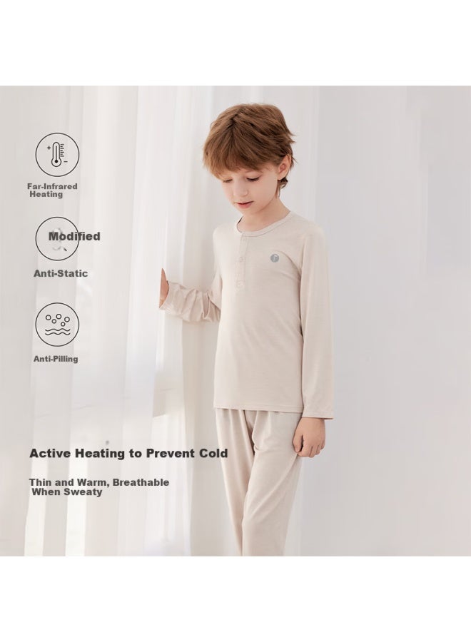 Junejunior [babylove Sub-brand] Children's Antibacterial Autumn Spring Homewear Pajama Set For Boys And Girls