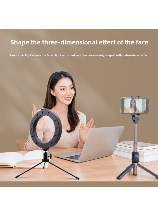 6/8/10 Inch Live Light LED Ring Light Tri-color Light Photography Live Light Soft Light Light Light-Specifications:8inch Ring Single Light  - Image 3
