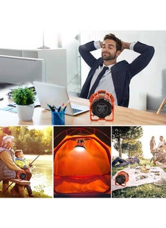 YOMYM Portable Camping Fans,Camping Lantern with Remote Control,180° Head Rotation USB Rechargeable Ceiling Fan,Portable Tent Fan for Outdoor Picnic,BBQ,Car  - Image 5