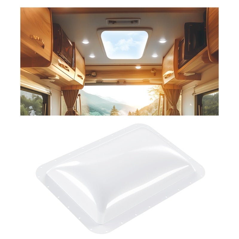 Kojem 18 x 26 RV Skylight Replacement Cover Compatible with RV Camper Food Truck Motorhome Roof Sunroof Fit Outer Dome Cover 14 x 22 RV Shower Skylight Openings Roof Vent Cover White