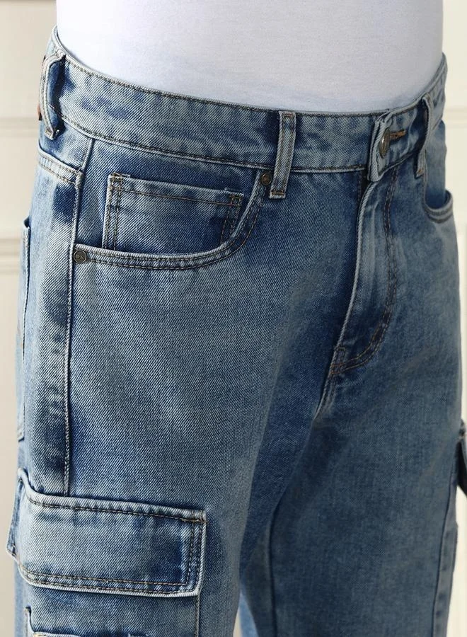 Dennis Lingo Men's Light Blue Relaxed Fit Jeans - Laid-back Style