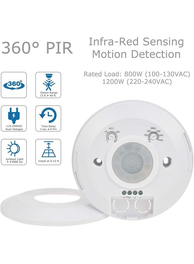 Quick Sense(Qs-08): 360 Degree PIR Motion Sensor with Light Sensor, Energy Saving Motion Detector Switch with 18 Months Warranty (Ceiling Mounted) - Image 3