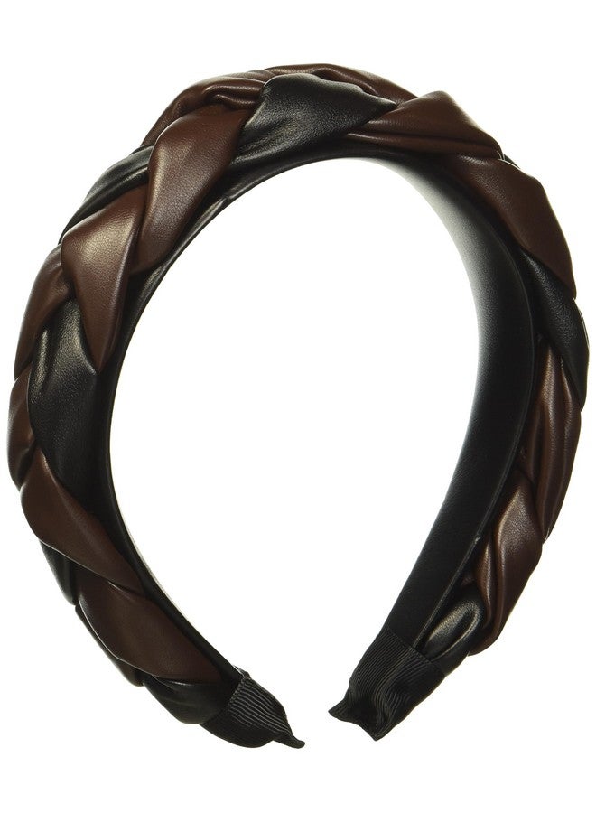 mud pie Women'S Braided Leather Headband Green One Size
