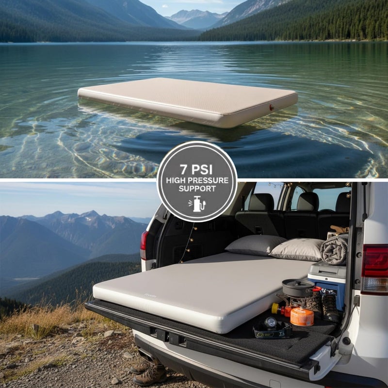 Freein 4" Drop Stitch Camping Air Mattress, Ultralight Inflatable Sleeping Pad with 7 PSI Firm Support, Fast 2â€“3 Min Inflation, Portable Backpacking & Tent Camping Bed, 76" x 26" - Image 4