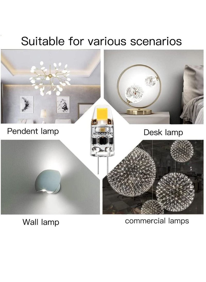 Generic - G4 LED Bulb, 12V JC G4 Bi Pin Bulb, G4 20W Halogen Bulb Replacement, Daylight White 4500K, G4 Bulb for Under Cabinet Light, Ceiling Lights (6 Pack) - Image 1