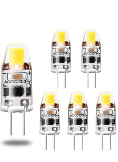 G4 LED Bulb, 12V JC G4 Bi Pin Bulb, G4 20W Halogen Bulb Replacement, Daylight White 4500K, G4 Bulb for Under Cabinet Light, Ceiling Lights (6 Pack)