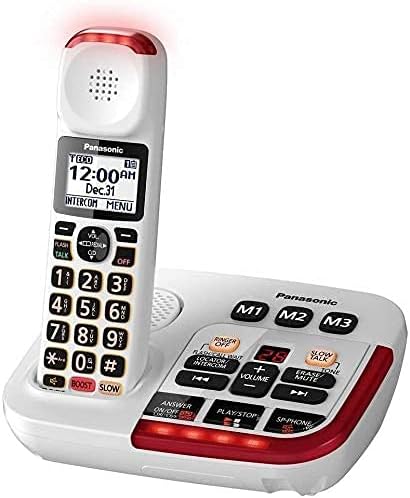 Panasonic KXTGM420W  1 KXTGMA44W Amplified Cordless Phone with Digital Answering Machine and Voice Volume Booster upto 40 dB 2 Handsets - Image 2