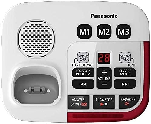 Panasonic KXTGM420W  1 KXTGMA44W Amplified Cordless Phone with Digital Answering Machine and Voice Volume Booster upto 40 dB 2 Handsets - Image 3