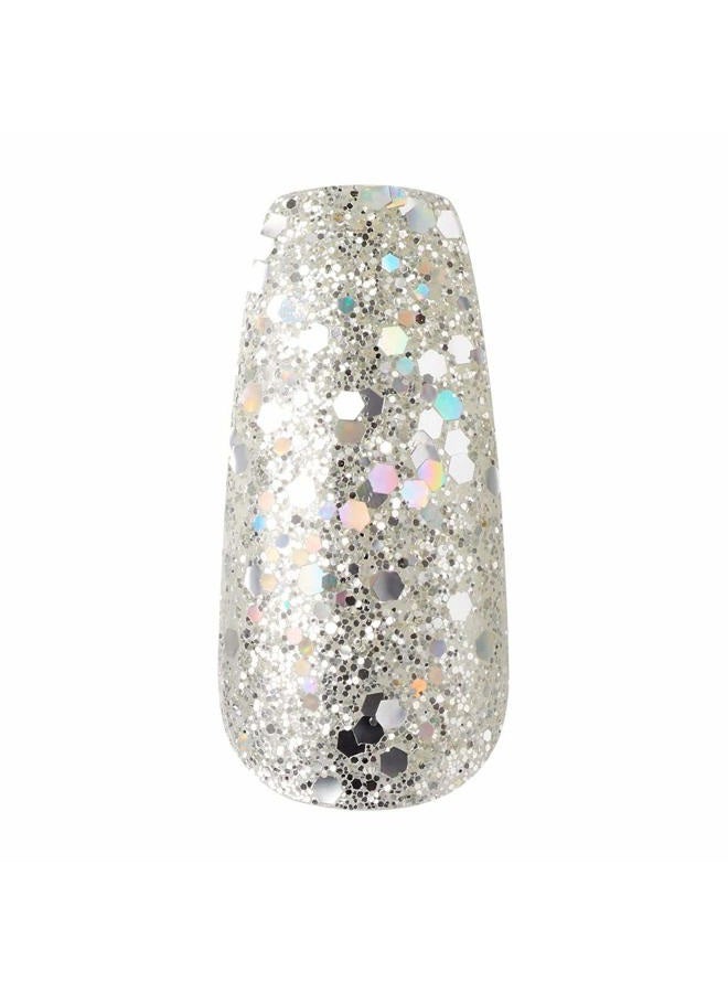 KISS Masterpiece One-Of-A-Kind Luxe Mani, Long Length, Premium Acrylic Fake Nails, Style “No.1”, with Pink Gel Nail Glue, Manicure Stick, Mini File, & 30 False Nails Including 12 Accent Nails - Image 5