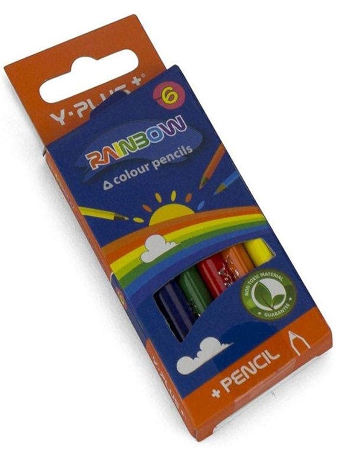 Y-Plus Wooden Color Box, 6 Short Colors