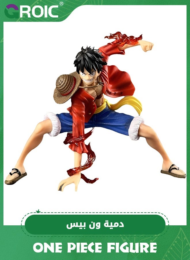 GROIC Luffy Anime Figure, One Piece Figure, Monkey D. Luffy, 6.3-Inch Luffy Anime Figure, Artist King Collection,Anime Theme Doll Figure, PVC Character Collection Model Doll Toy One Piece Luffy - Image 1