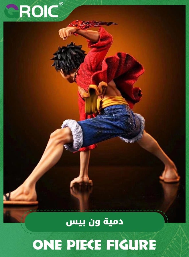 GROIC Luffy Anime Figure, One Piece Figure, Monkey D. Luffy, 6.3-Inch Luffy Anime Figure, Artist King Collection,Anime Theme Doll Figure, PVC Character Collection Model Doll Toy One Piece Luffy - Image 3