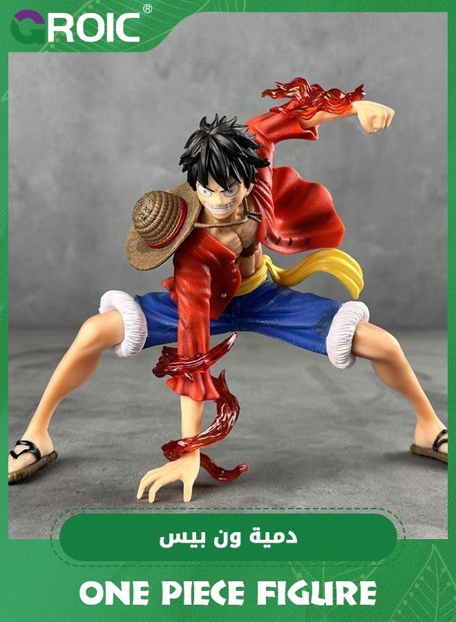 GROIC Luffy Anime Figure, One Piece Figure, Monkey D. Luffy, 6.3-Inch Luffy Anime Figure, Artist King Collection,Anime Theme Doll Figure, PVC Character Collection Model Doll Toy One Piece Luffy - Image 5