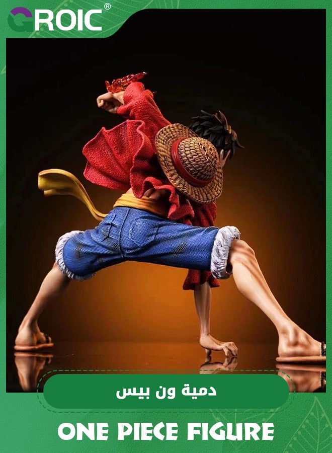 GROIC Luffy Anime Figure, One Piece Figure, Monkey D. Luffy, 6.3-Inch Luffy Anime Figure, Artist King Collection,Anime Theme Doll Figure, PVC Character Collection Model Doll Toy One Piece Luffy - Image 4
